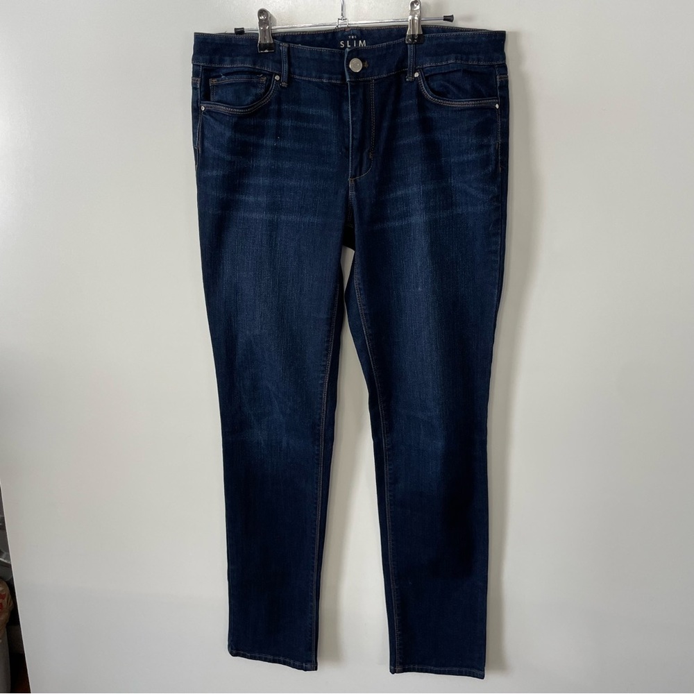 WHBM The Slim Denim Jeans Dark Wash Womens 10 Indie Sleaze Streetwear Cowgirl